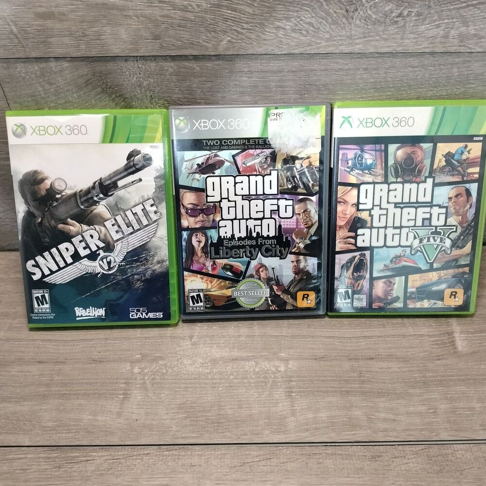 XBox 360 Grand Theft Auto V Episodes From Liberty City Sniper Elite V2 Microsoft